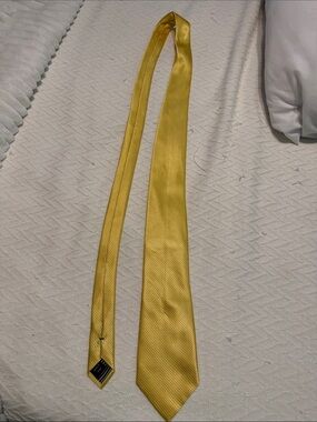 Nautica Bright Yellow Satin Tie